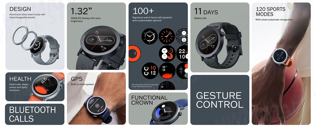 CMF Watch Pro 2：1.32インチAMOLEDデ - Smartwatch X12 のレビューと価格