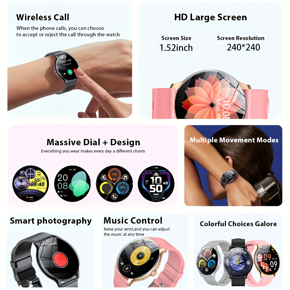 LAXASFIT 2026 スマートウォッチ 1.52インチ - Smartwatch Custom のレビューと価格