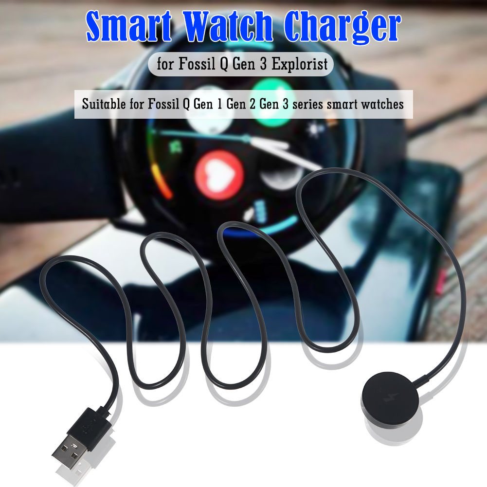 1m スマートウォッチ用磁気充電ケーブル。短絡保護機能付き。 - Fossil Smartwatch Accessories のレビューと価格
