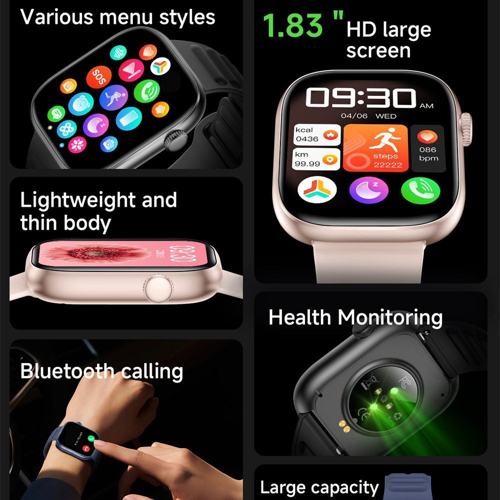 メンズ・レディース向けスポーツスマートウォッチ。通話機能付き - Smartwatch Custom のレビューと価格